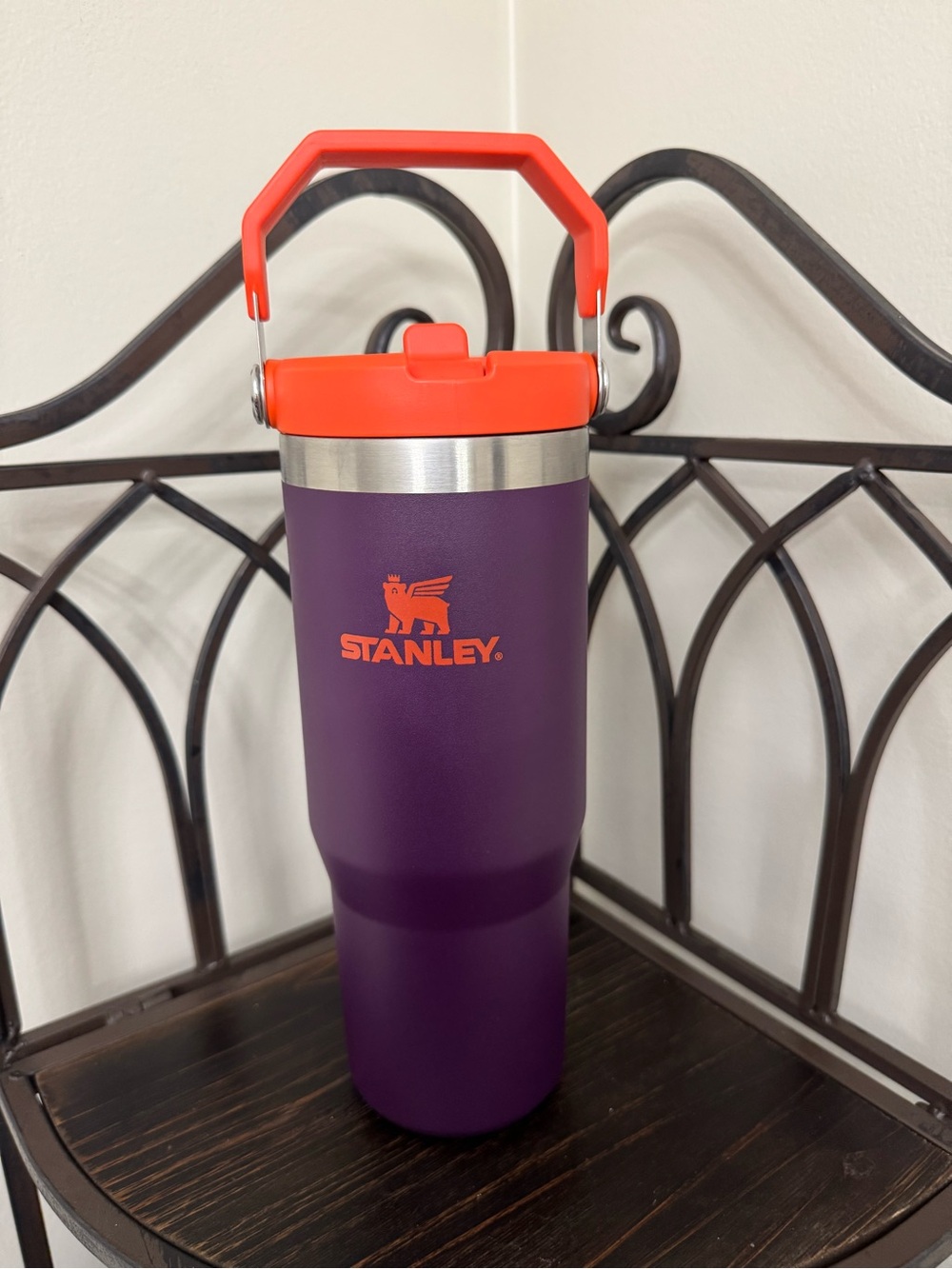 Stanley Plum TigerLilly 30oz flip straw